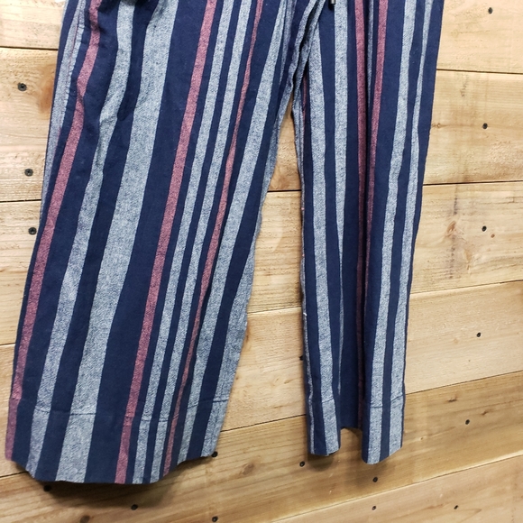 NWT Splendid Crosshatch Striped Tie Waist Jumpsuit - Picture 3 of 6